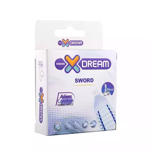 X-Dream-Sword-Condom کاندوم فضایی مدل شمشیری ایکس دریم - تصویر 1