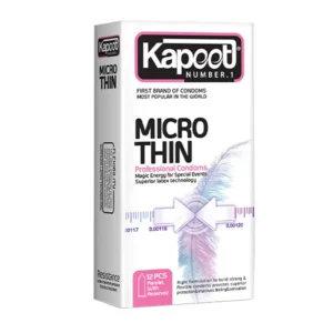 کاندوم نازک کاپوت مدل MICRO THIN بسته 12 عددی