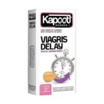 کاندوم تاخیری کاپوت مدل Viagris Delay بسته 12 عددی