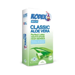 کاندوم کدکس مدل Classic Aloe Vera بسته 12 عددی