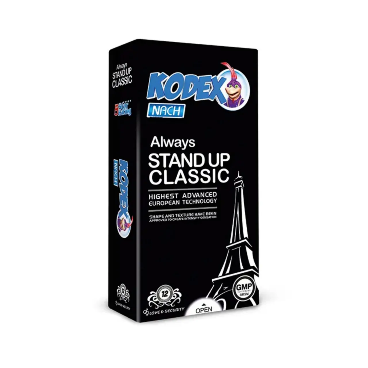 kodex-stand-up-classic-condom کاندوم کدکس مدل Stand Up Classic بسته 12 عددی - تصویر 1