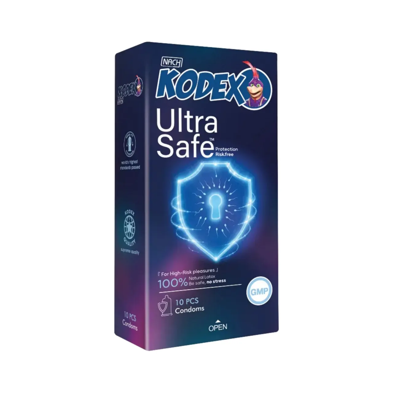kodex-ultra-safe-condom کاندوم کدکس مدل Ultra Safe بسته 12 عددی - تصویر 1
