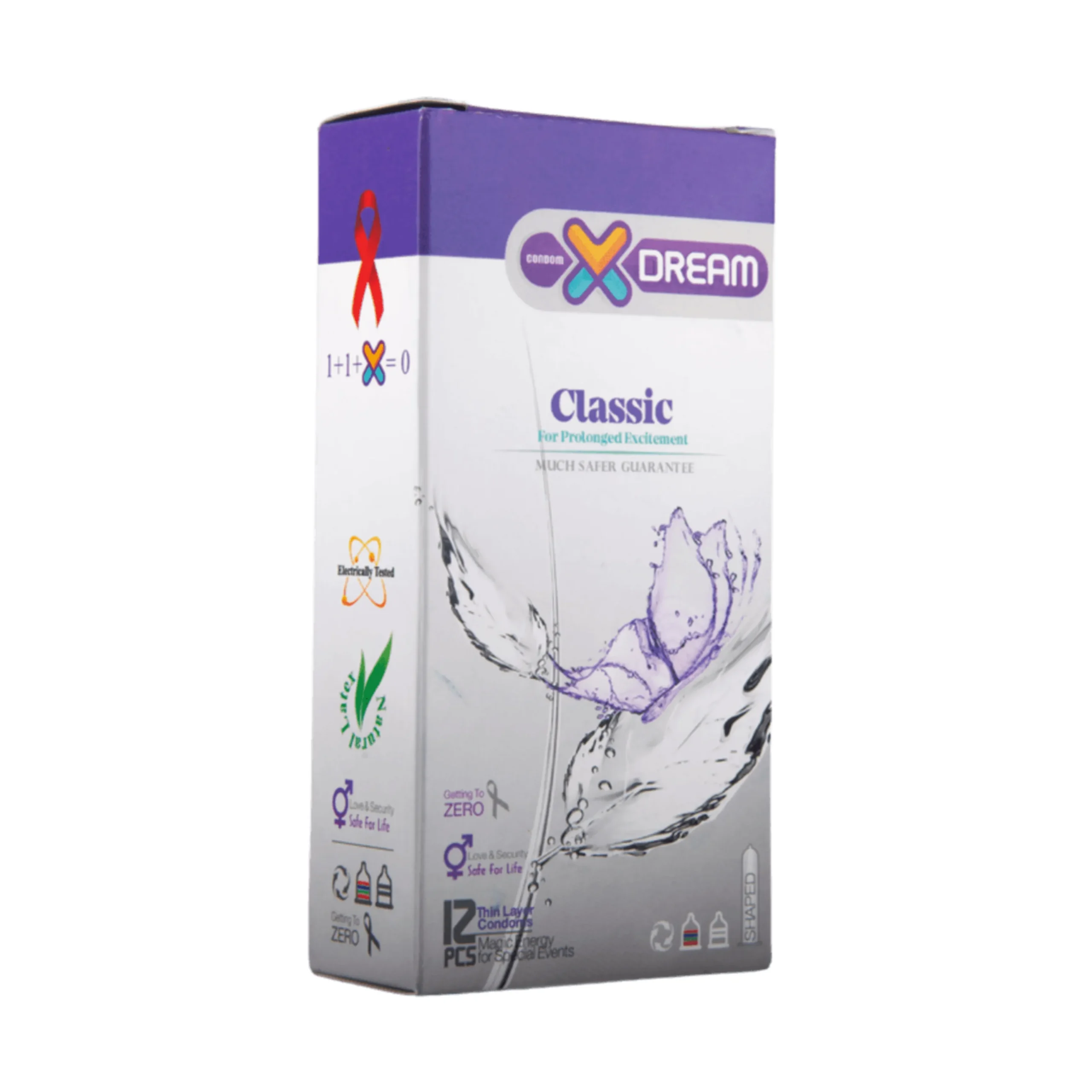 xdream-classic-condom کاندوم ایکس دریم مدل کلاسیک بسته ۱۲ عددی - تصویر 1